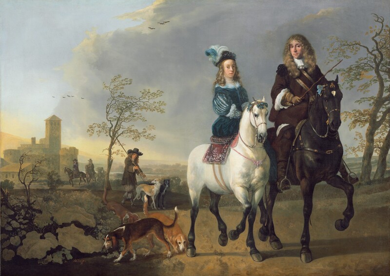 Aelbert Cuyp, Lady and Gentleman on Horseback