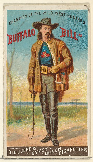 Goodwin & Company, Buffalo Bill, Champion of the Wild West Hunters, from the Goodwin Champion series for Old Judge and Gypsy Queen Cigarettes