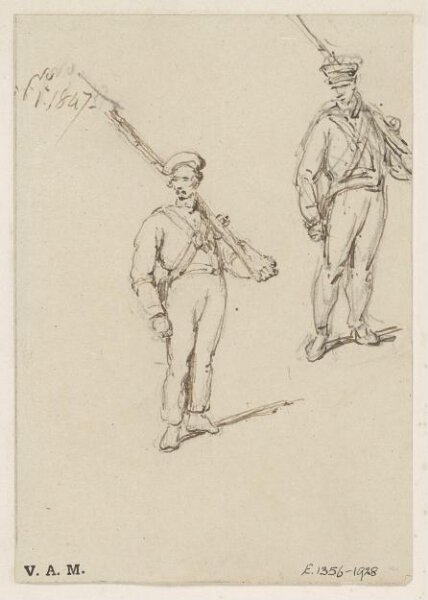 George Chinnery, Two soldiers