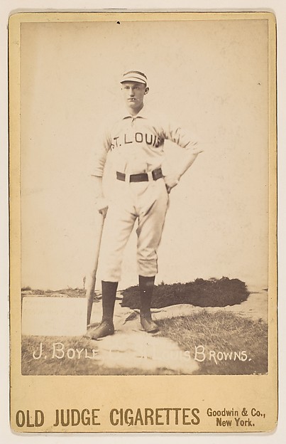 Goodwin & Company, J. Boyle, Catcher, St. Louis Browns, from the series Old Judge Cigarettes