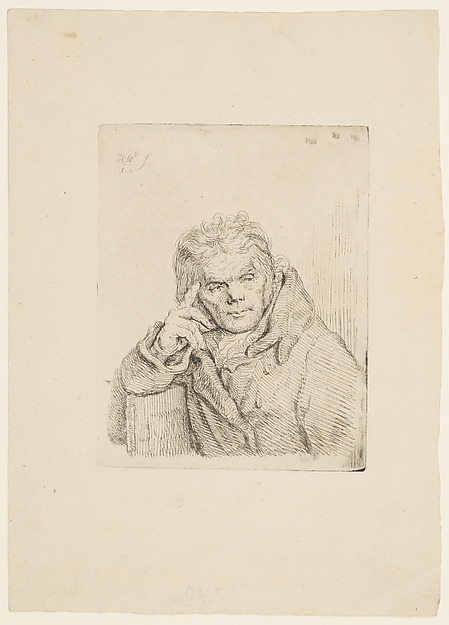 Pieter Christoffel Wonder, An old man in a fur coat sitting on a chair