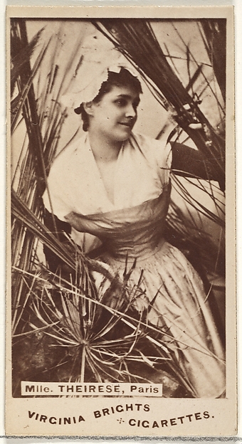 Allen & Ginter, Mlle. Theirese, Paris, from the Actors and Actresses series (N45, Type 1) for Virginia Brights Cigarettes