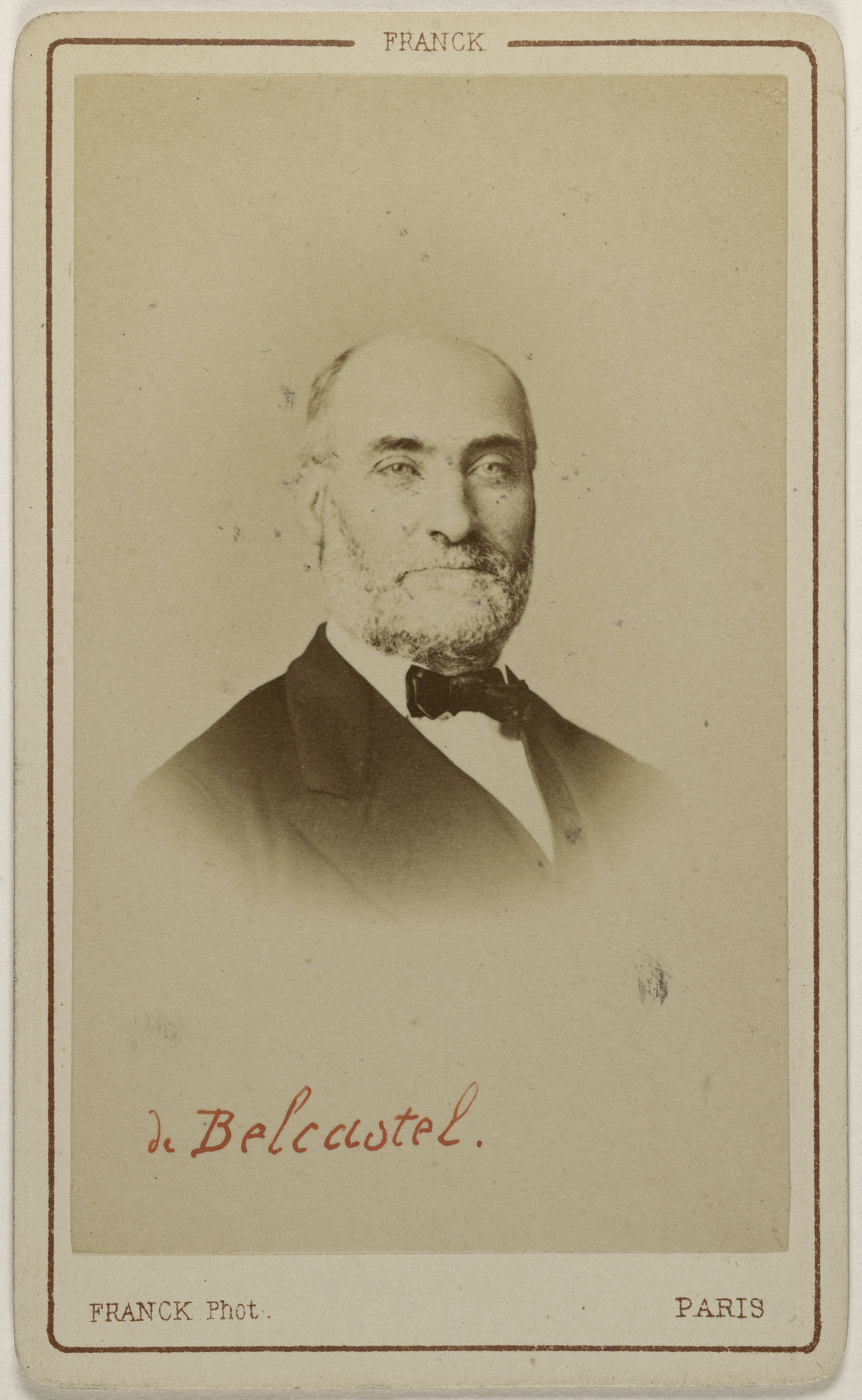 Franck, Portrait de Louis de Lacoste de Belcastel, (1821-1890), (député de la Haute Garonne)