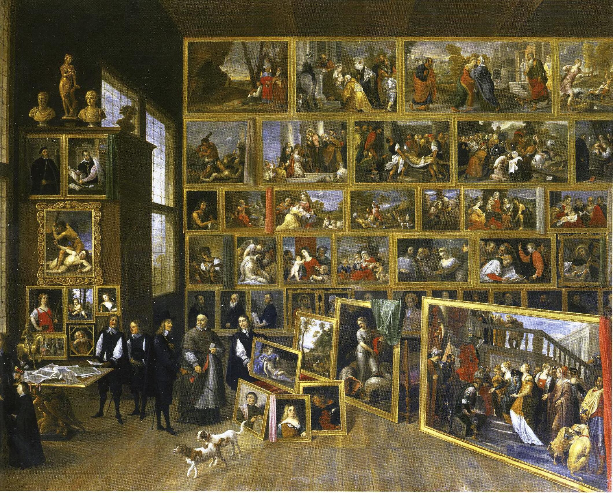 David Teniers the Younger, Archduke Leopold Wilhelm in his Gallery in Brussels