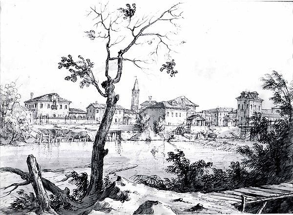 Bernardo Bellotto, A Village on the Brenta