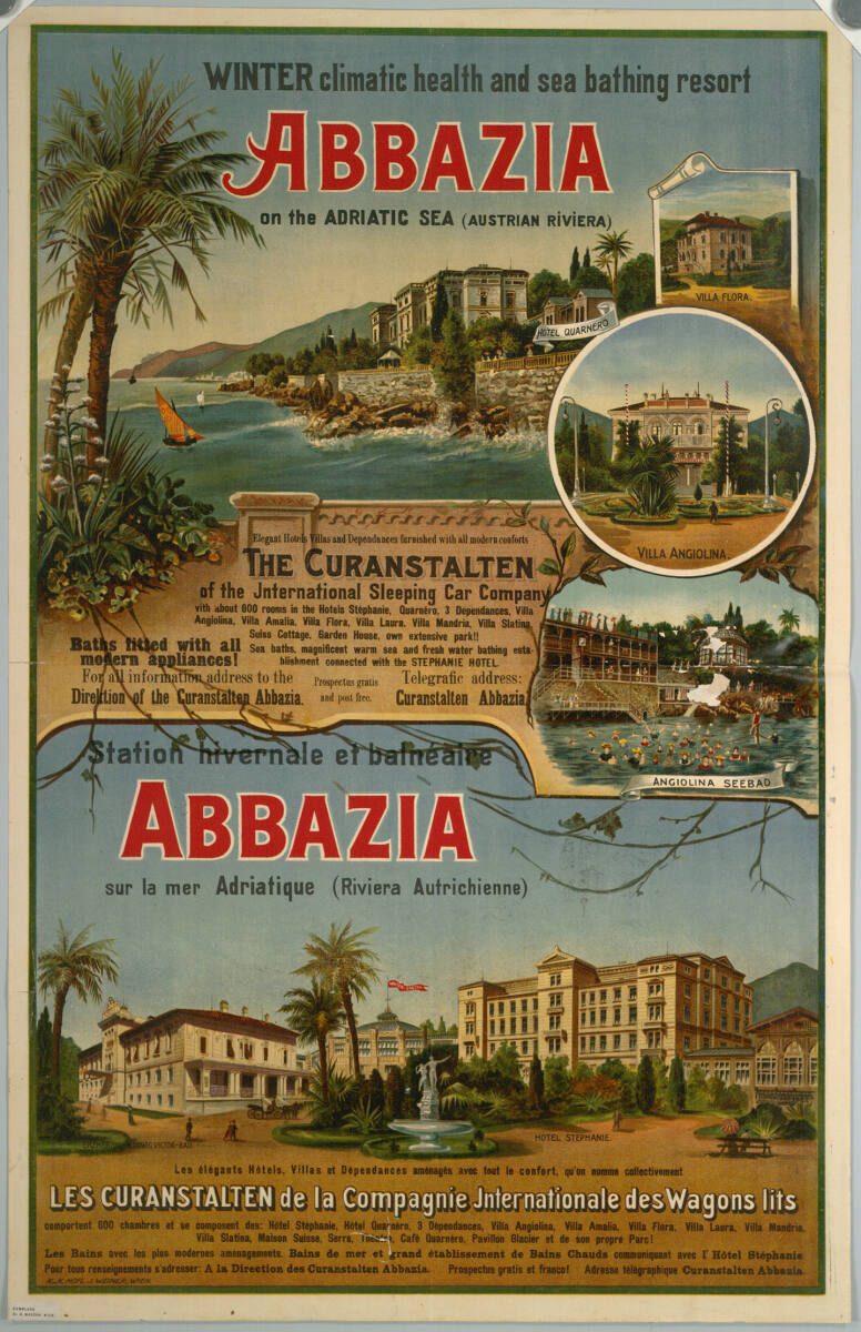 Anonym, WINTER climatic health and sea bathing resort ABBAZIA