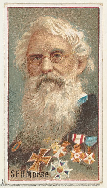 Allen & Ginter, Samuel F. B. Morse, printer's sample for the World's Inventors souvenir album (A25) for Allen & Ginter Cigarettes