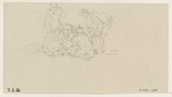 George Chinnery, A group of gamblers, Macau