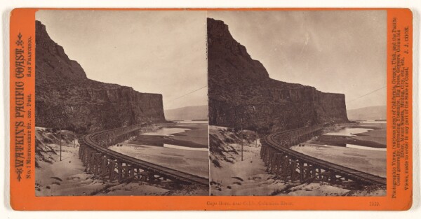 Carleton Watkins, Cape Horn near Celilo, Columbia River