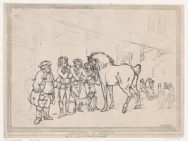 Thomas Rowlandson, Selling a Horse