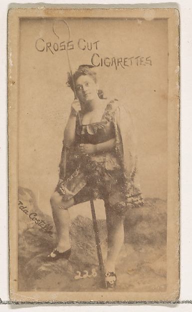 W. Duke, Sons & Co., Card Number 228, Ida Costella, from the Actors and Actresses series (N145-1) issued by Duke Sons & Co. to promote Cross Cut Cigarettes