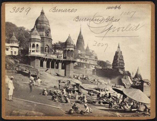 Francis Frith, Benares.  Burning Ghat