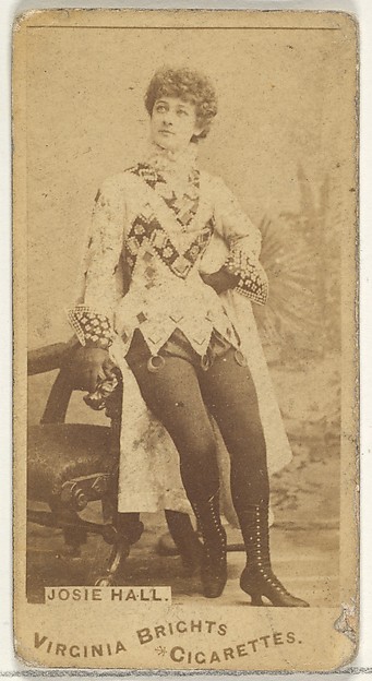 Allen & Ginter, Josie Hall, from the Actors and Actresses series (N45, Type 1) for Virginia Brights Cigarettes