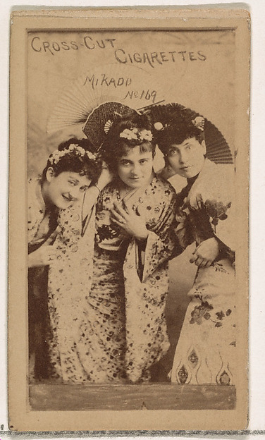 W. Duke, Sons & Co., Card Number 169, Mikado, from the Actors and Actresses series (N145-1) issued by Duke Sons & Co. to promote Cross Cut Cigarettes