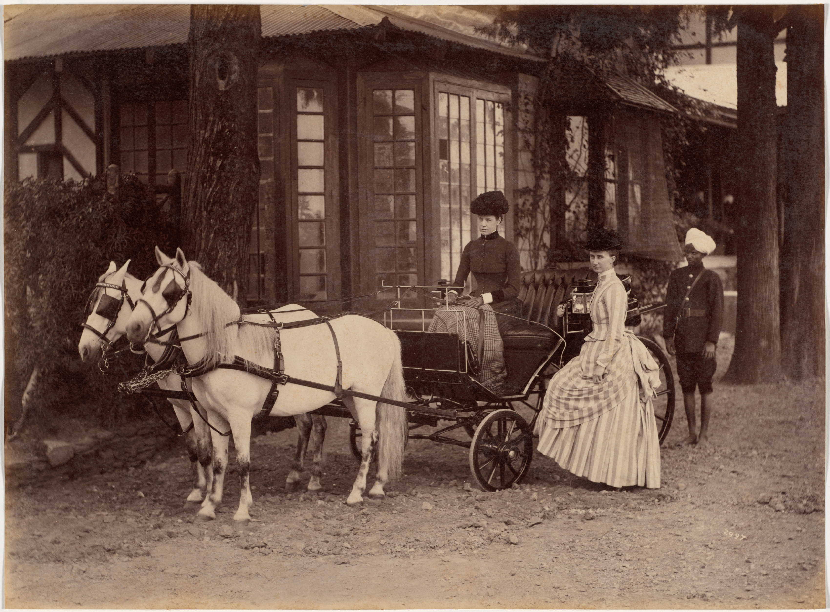 Raja Deen Dayal, Mrs. and Miss Lyall, Shimla