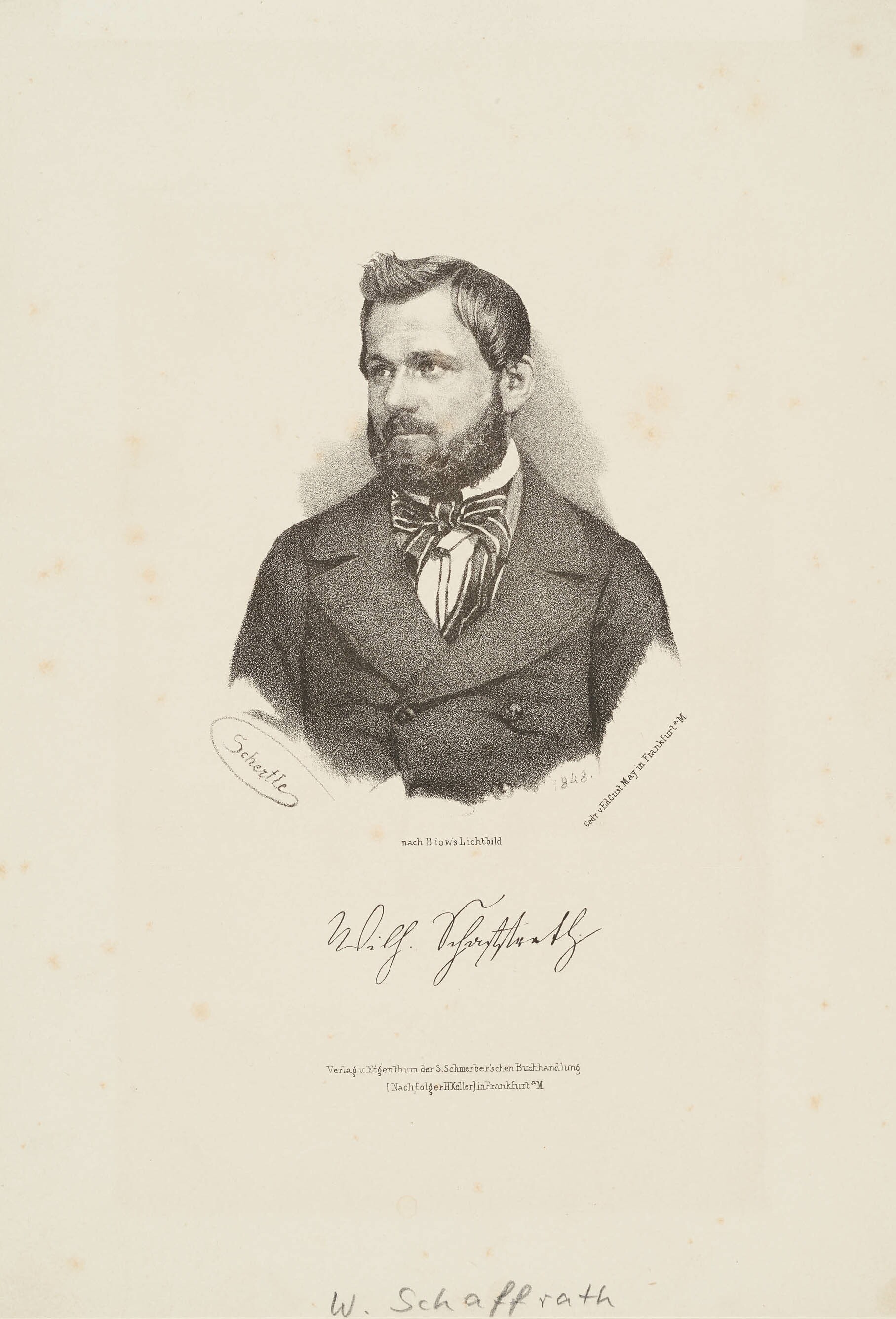 Valentin Schertle, Bildnis Wilhelm Schaffrath