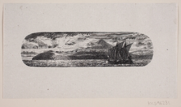 F. Hendriksen, illustration til Carl Ploug, "Kong Harald og Islændingen"