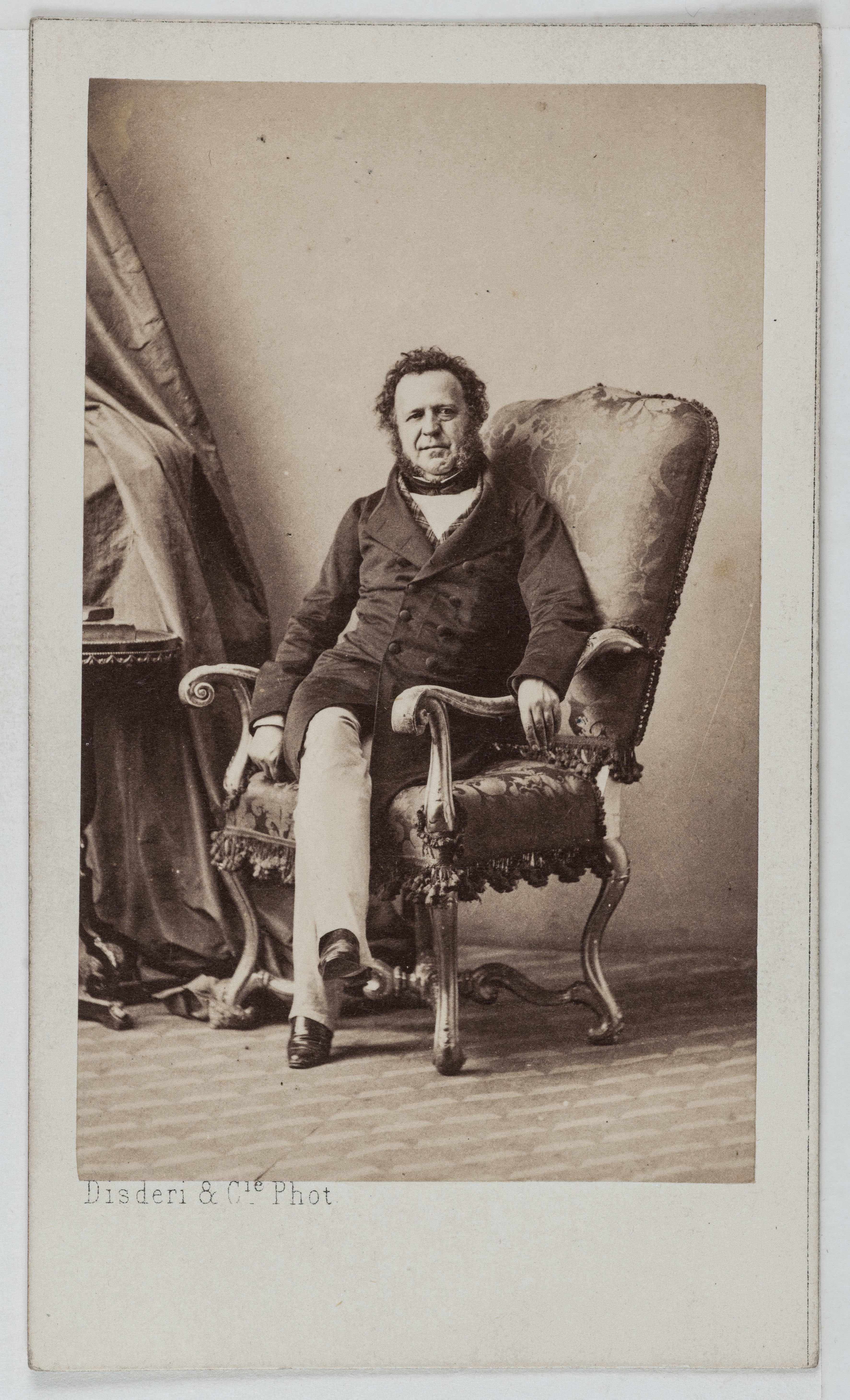Disderi & Cie, Portrait du Duc Paul de Noailles (1802-1885), écrivain, homme politique et diplomate.
