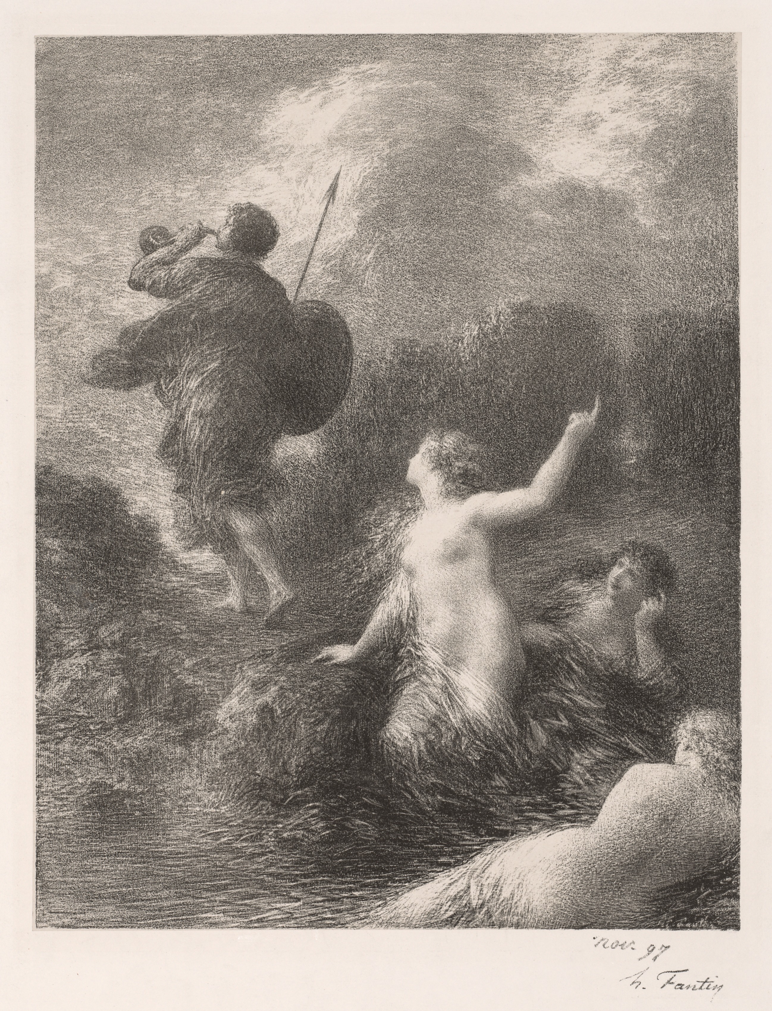 Henri Fantin-Latour, Goetterdaemmerung:  Siegfried et les filles