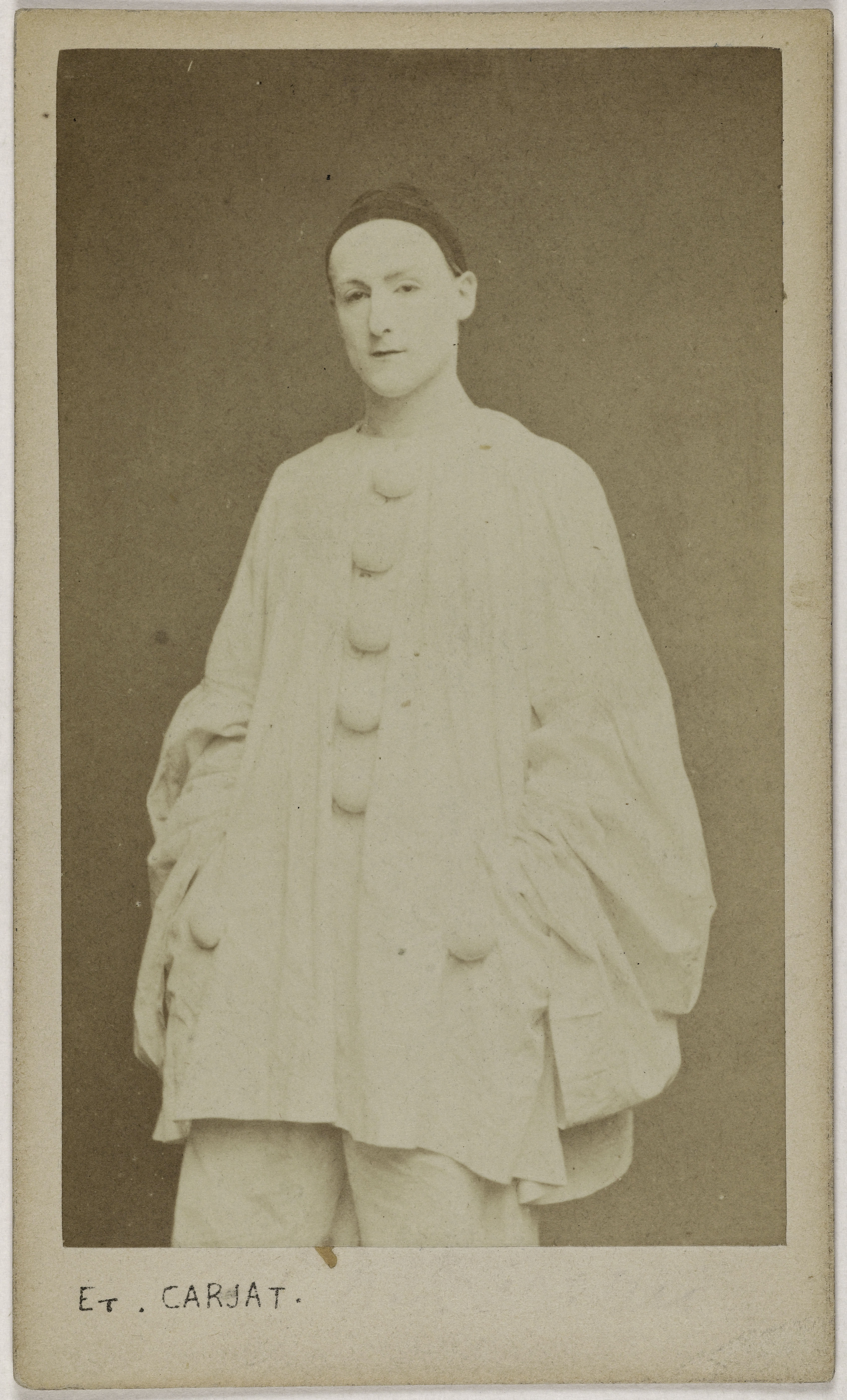 Carjat & Cie, Portrait de Charles Deburau (1829-1873), (mime, funambule au théâtre des Délassements comiques)