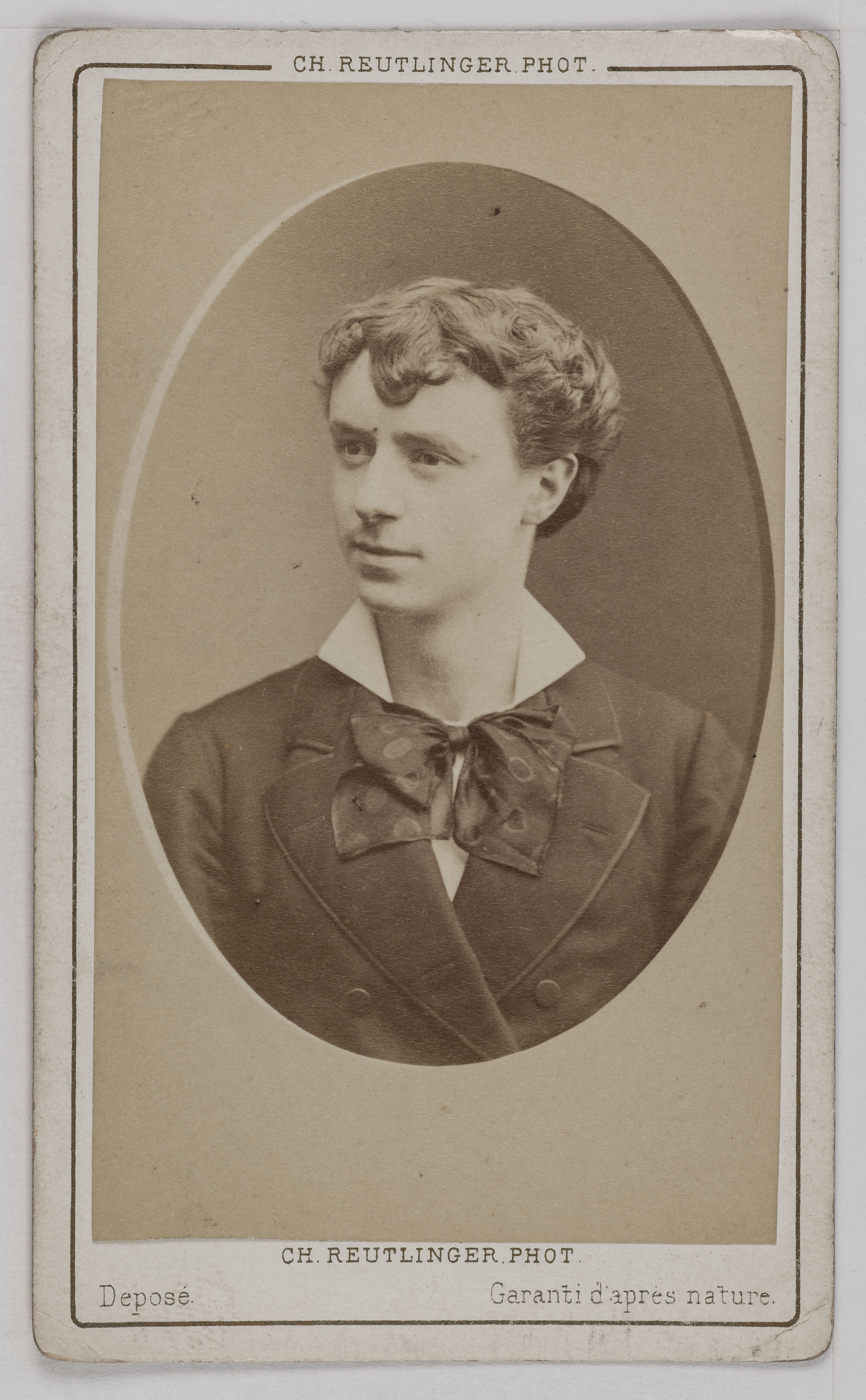 Charles Reutlinger, Portrait de Volny, acteur.