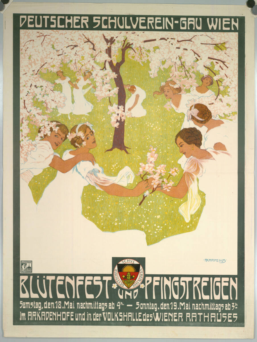 AdolfKarpellus, DEUTSCHER SCHULVEREIN - GAU WIEN; BLÜTENFEST UND PFINGSTREIGEN