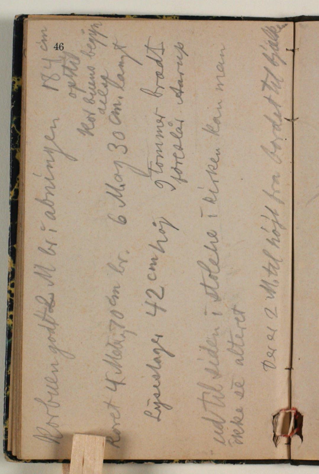 Niels Larsen Stevns, Notater vedrørende dimentionerne i Hvam kirke