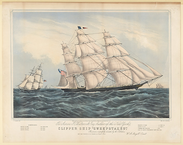 James E. Buttersworth, Clipper Ship "Sweepstakes"