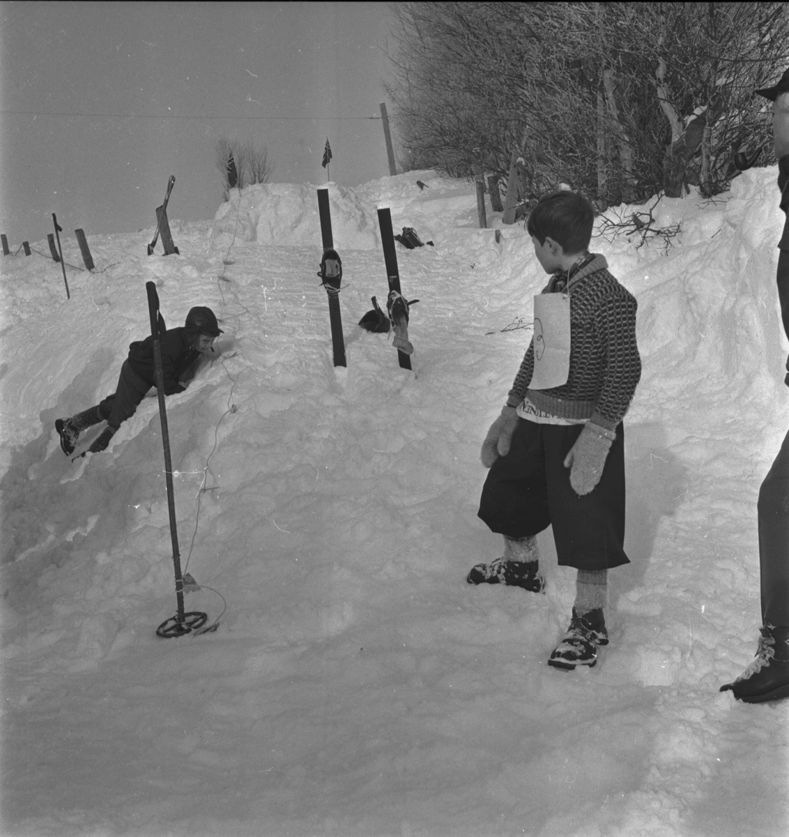 Per Magne Grue, Vingelen, filminnspilling av freske fraspark, barn, vinter, skihopping, ski, staver