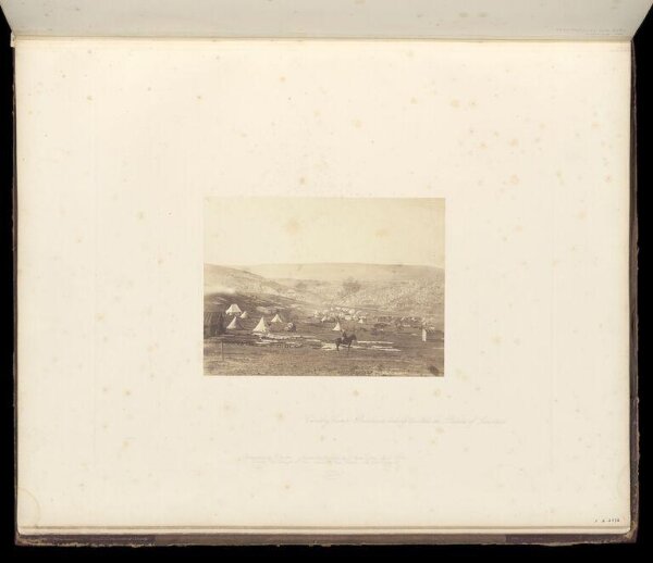 Fenton, Roger, Cavalry Camp, Balaklava, looking towards the Plateau of Sebastopol