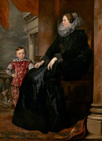 Sir Anthony van Dyck, A Genoese Noblewoman and Her Son