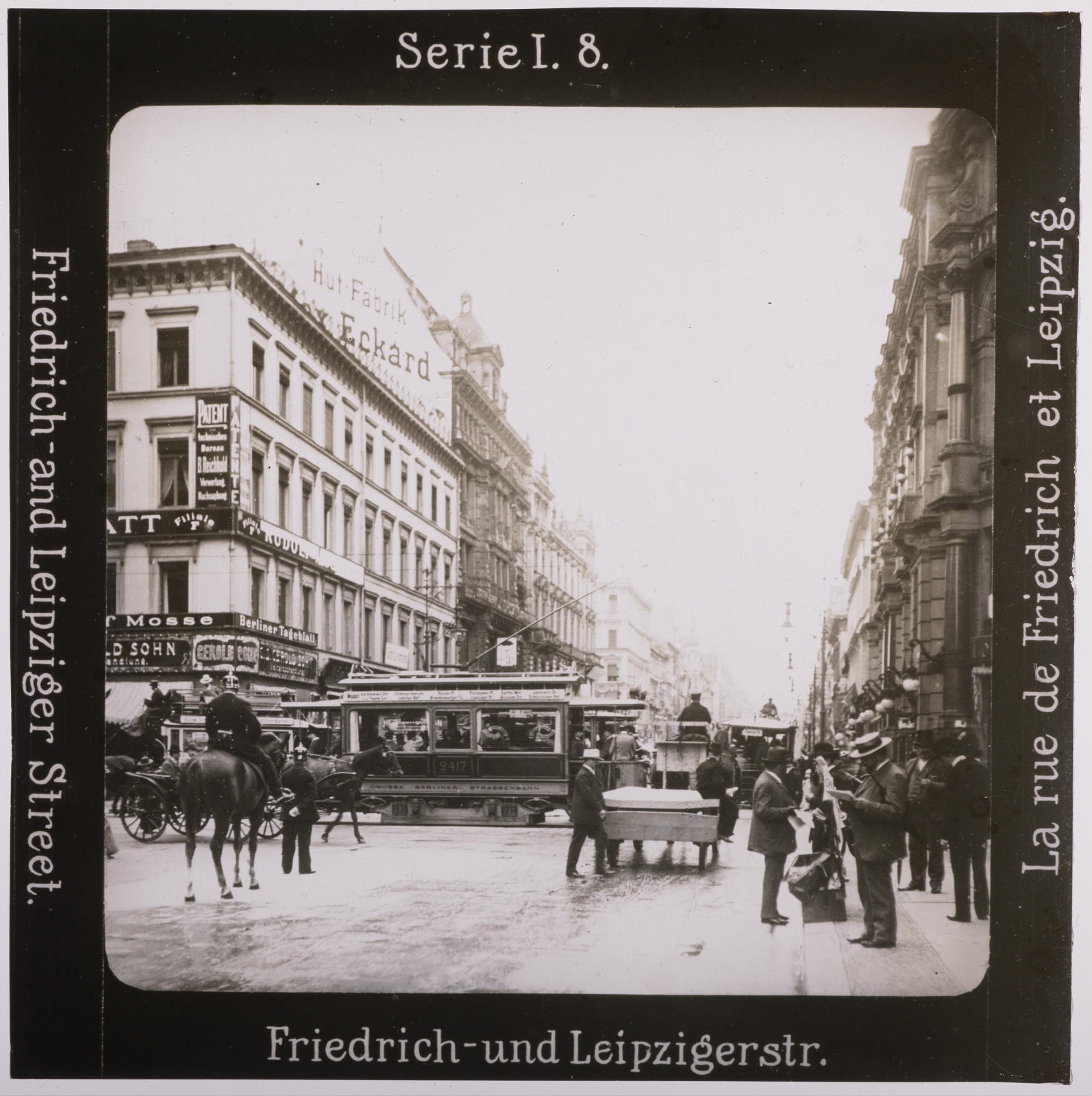 Desconegut, Friedrich-und Leipzigerstr. Projection für Alle