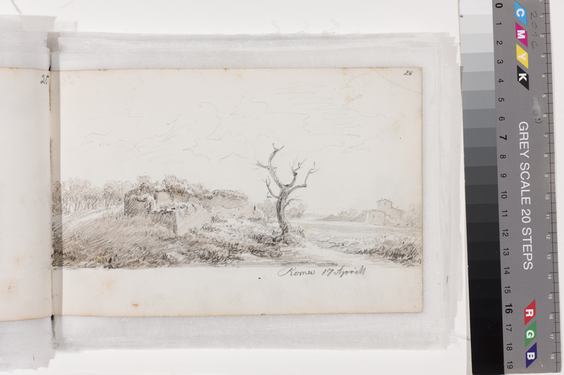 August Matthias (author) Hagen, Rome. Sheet from the Drawing Album