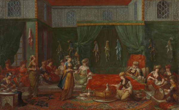 Jean Baptiste Vanmour, Kraamkamer van een voorname Turkse vrouw