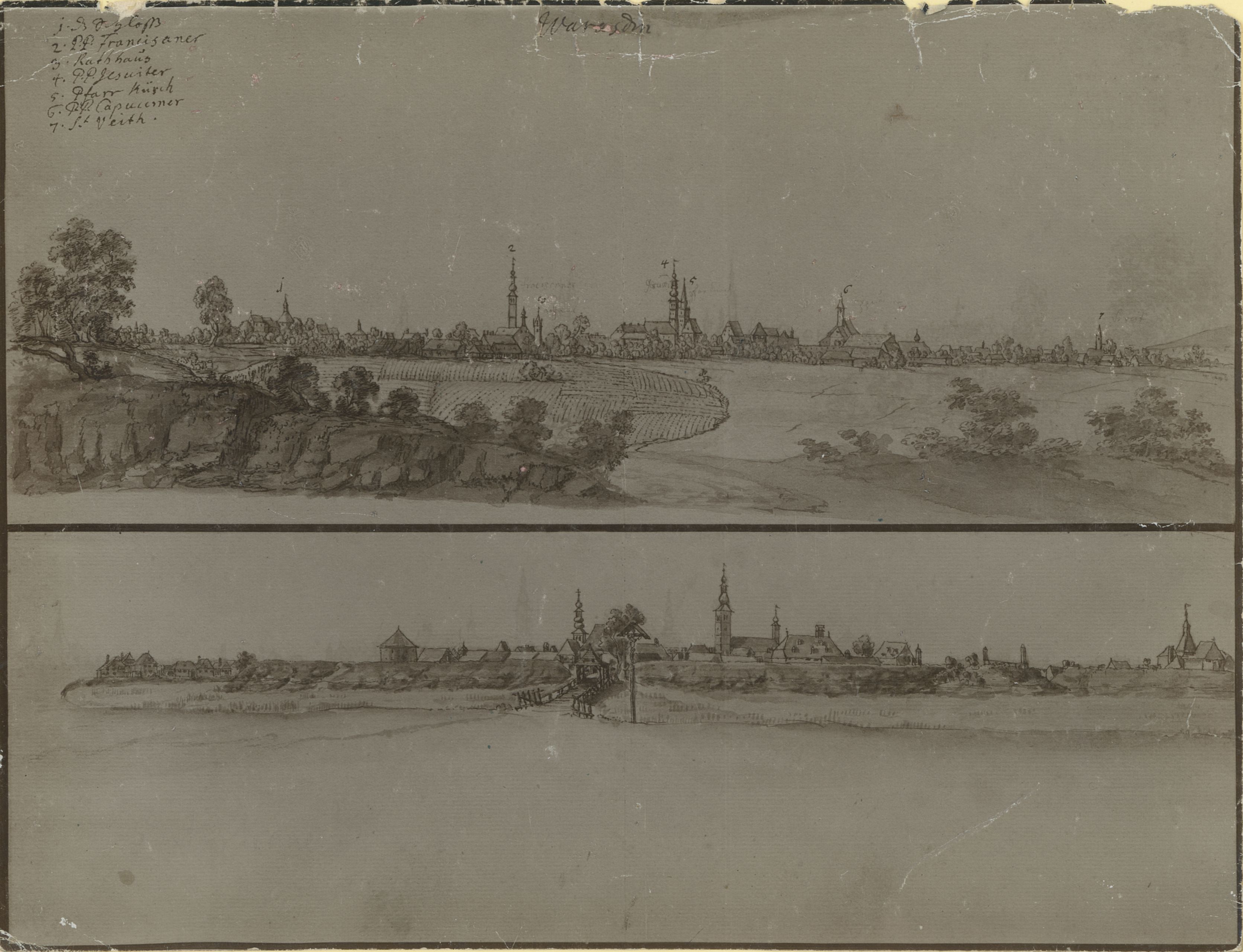 neutvrđen autor, Varaždin - grad oko 1729. godine