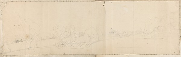 Anonymous, British, 19th century, Landscape Sketch