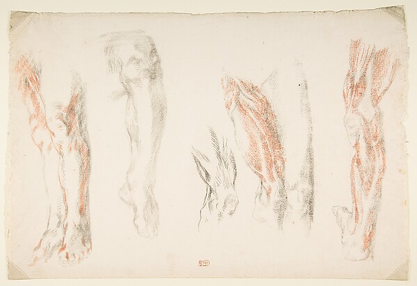 Eugène Delacroix, Anatomical Studies of Legs