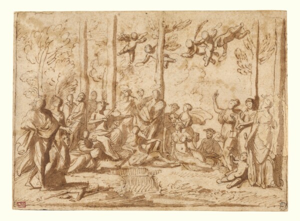 Nicolas Poussin, Apollo and the Muses on Mount Parnassus