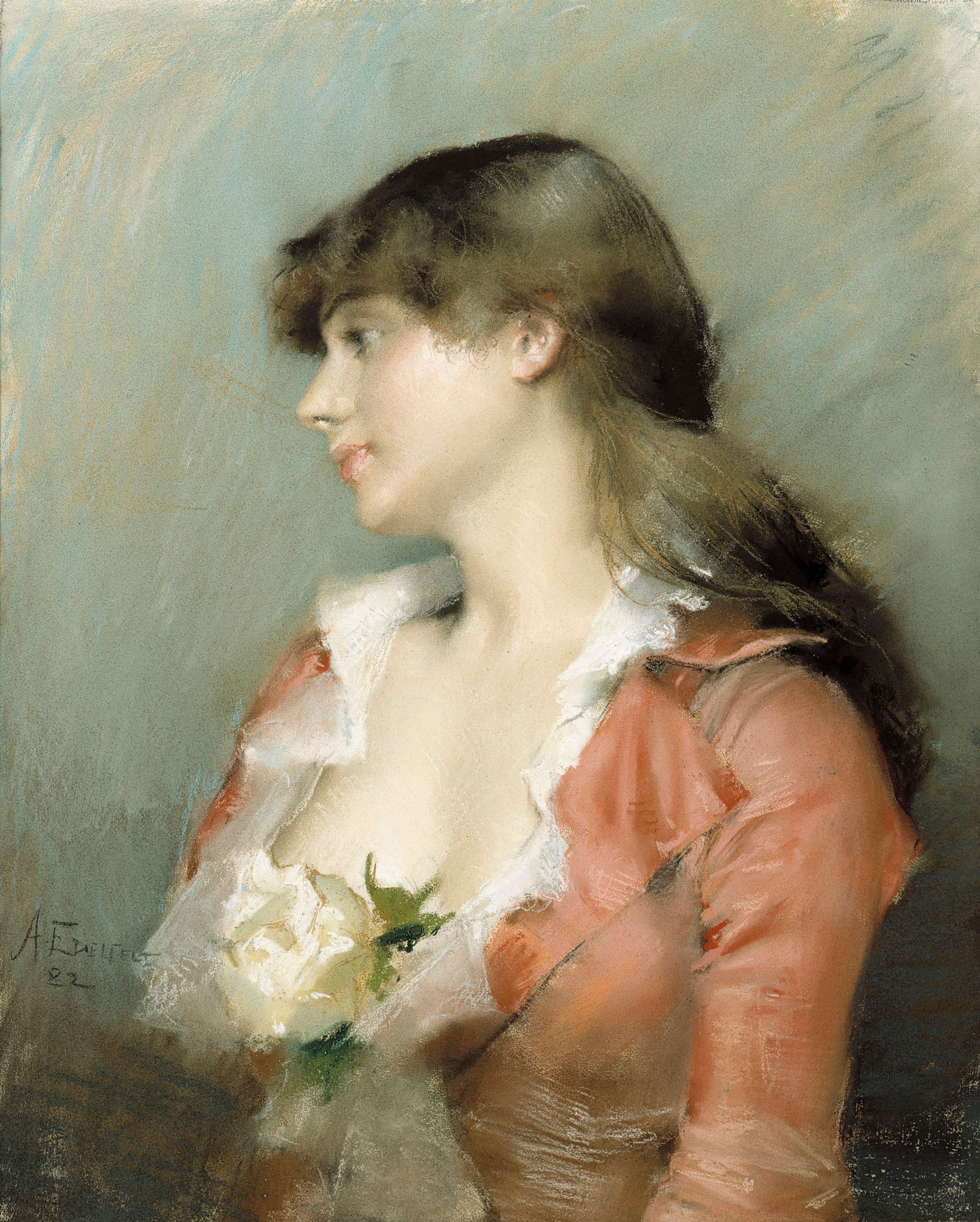 Albert Edelfelt, Profile of a Young Woman