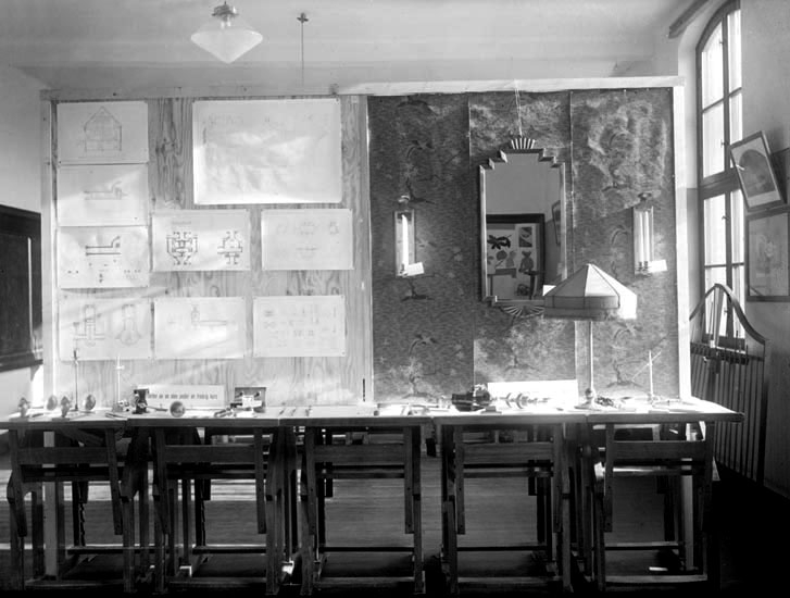 Alfred Andersson, According to text on the photo box: “Exhibition in the Higher National School. Work of a student, during a two-year course,”