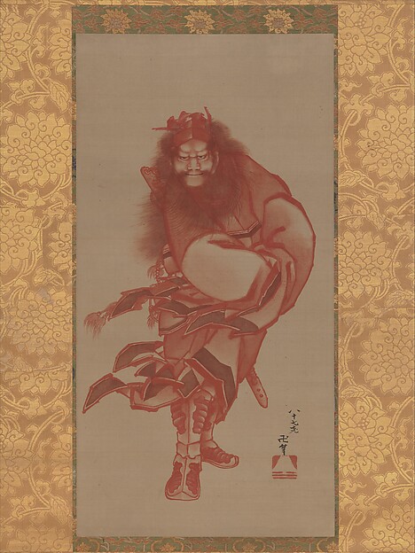 Katsushika Hokusai, Red Zhong Kui, the Demon Queller
