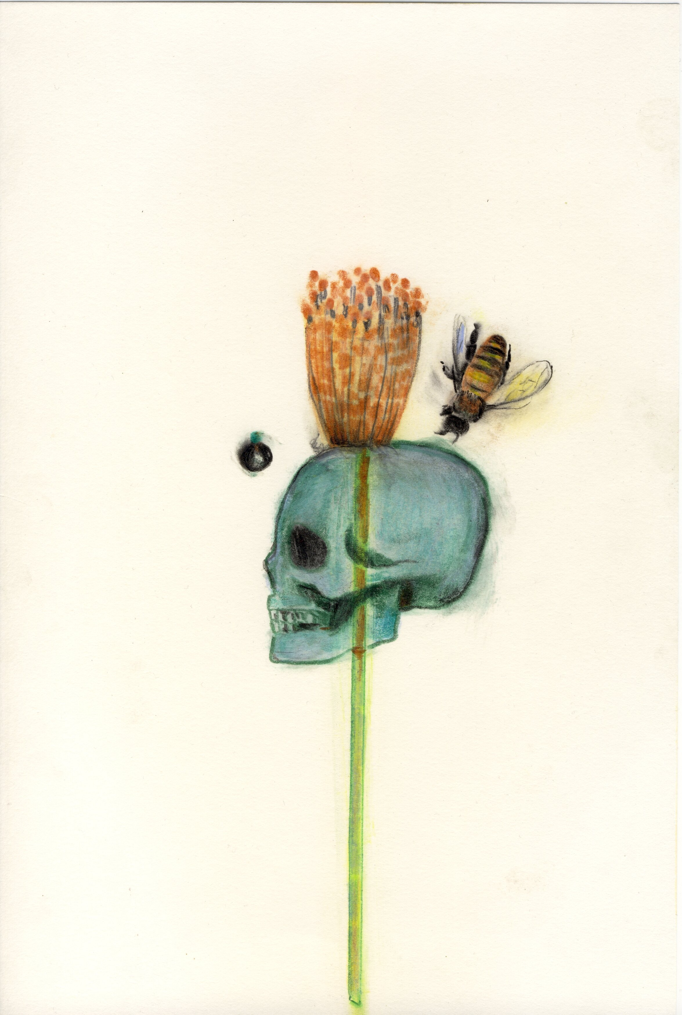Unknown artist, Zeichnung (o.T.) aus der Serie "Gartenarbeit" (Jörn-Peter Budesheim)