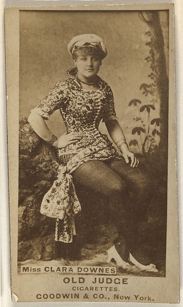 Goodwin & Company, Miss Clara Downes, from the Actors and Actresses series (N171) for Old Judge Cigarettes