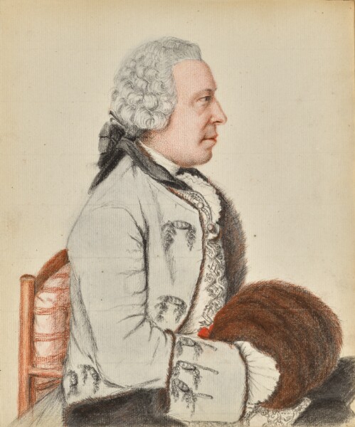 Jean-Étienne Liotard, Portrait of Charles Benjamin de Langes de Montmirail, Baron de Lubières (recto); Portrait of Charles Benjamin de Langes de Montmirail, Baron de Lubières (verso)