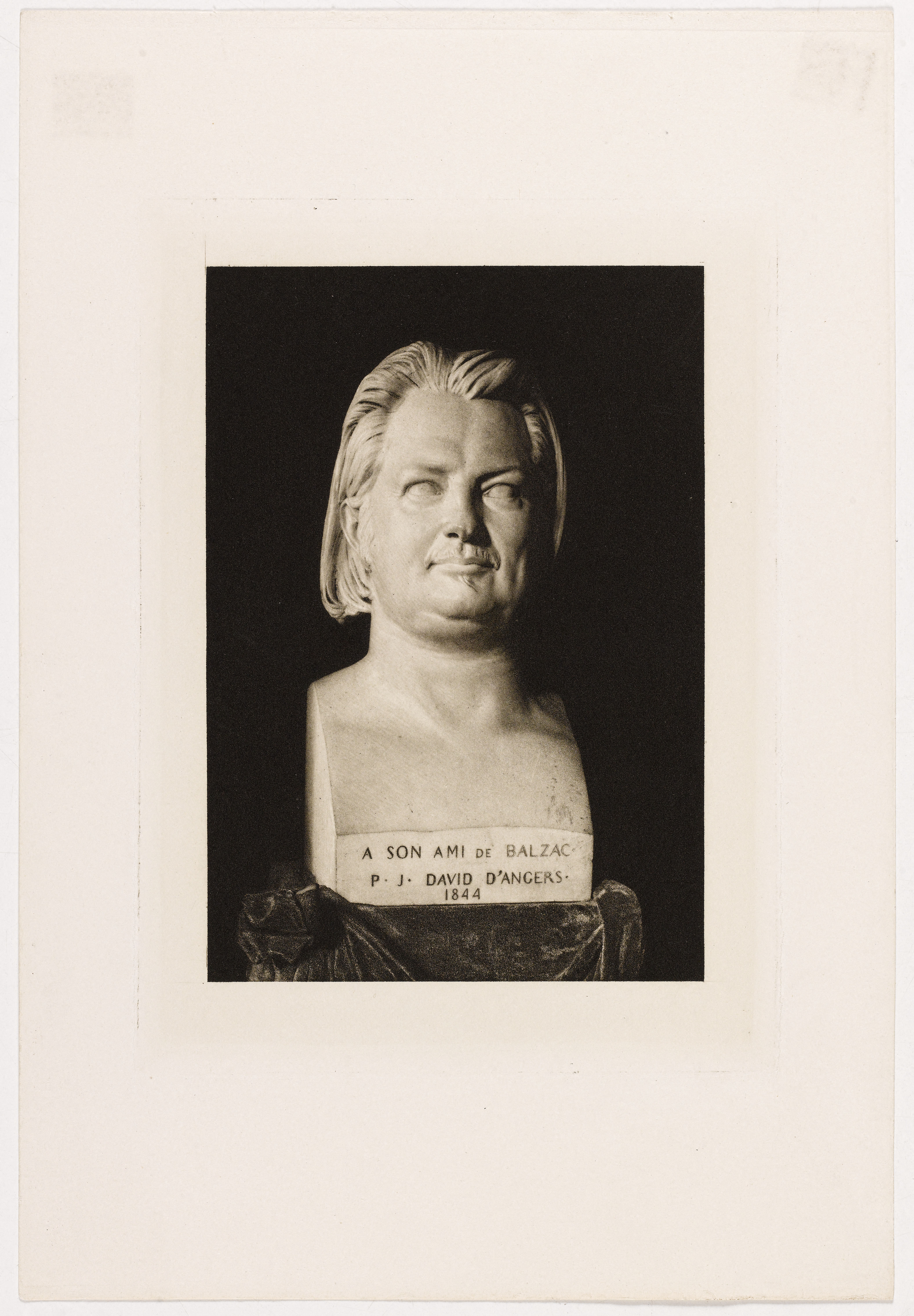 Anonyme, Reproduction du buste d'Honoré de Balzac par David d'Angers