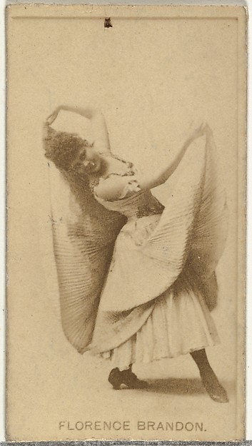 W. Duke, Sons & Co., Florence Brandon, from the Actors and Actresses series (N145-8) issued by Duke Sons & Co. to promote Duke Cigarettes