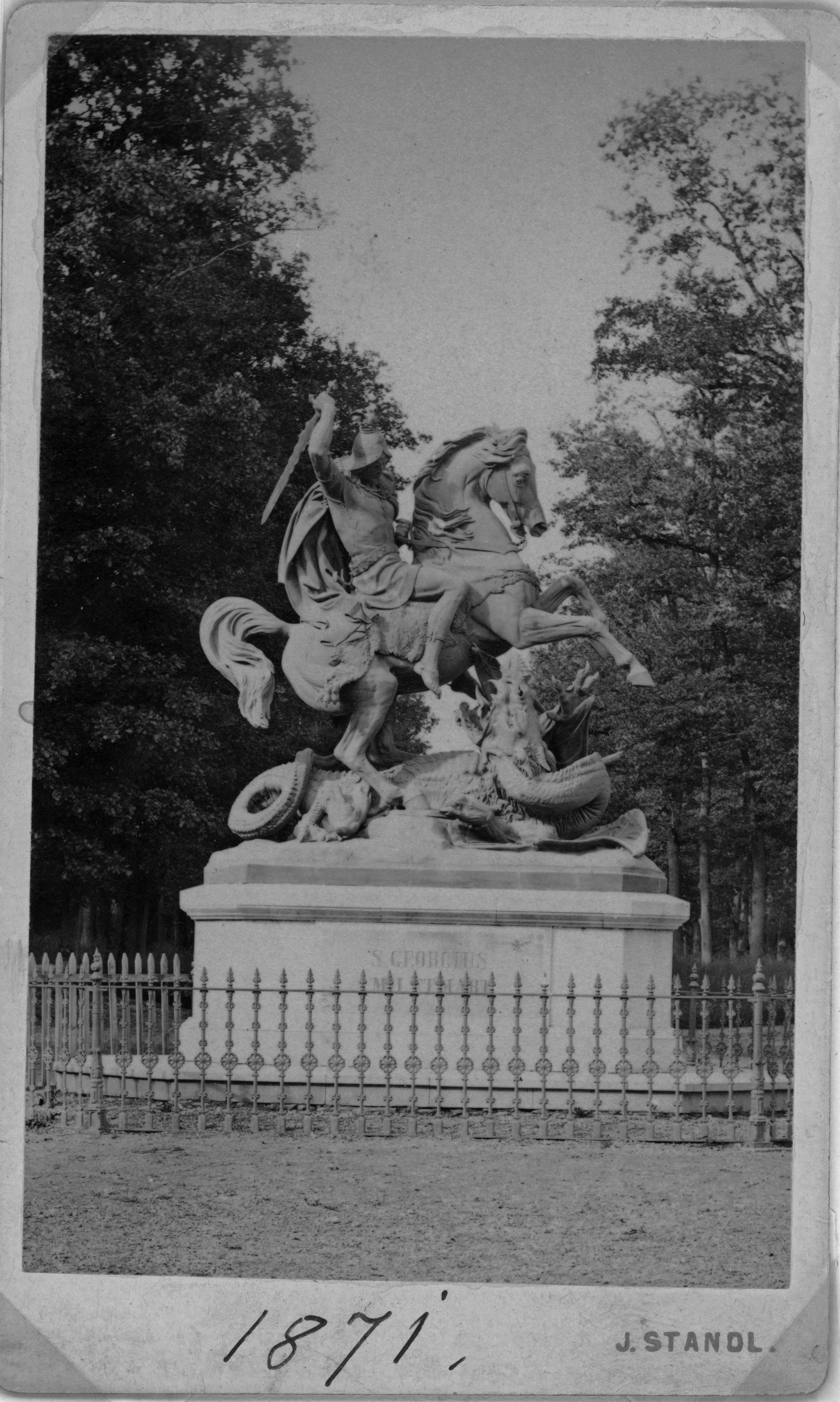 Ivan Standl, Zagreb, Maksimir, Sveti Juraj Dominika Fernkorna u borbi sa zmajem