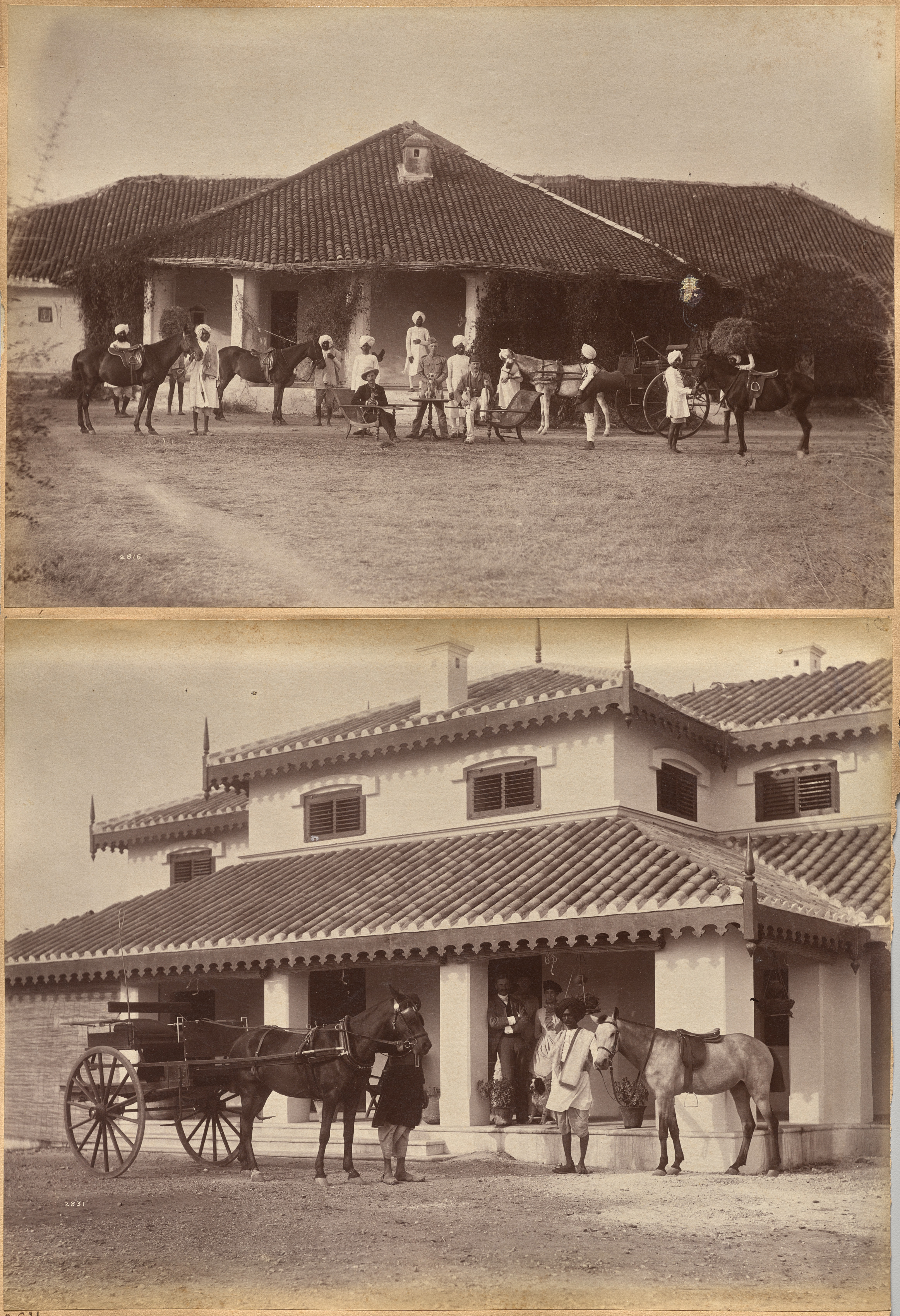 Raja Deen Dayal, Dr. Morris and party, Jhansi (recto); Mr. MacNull, Jhansi (verso)