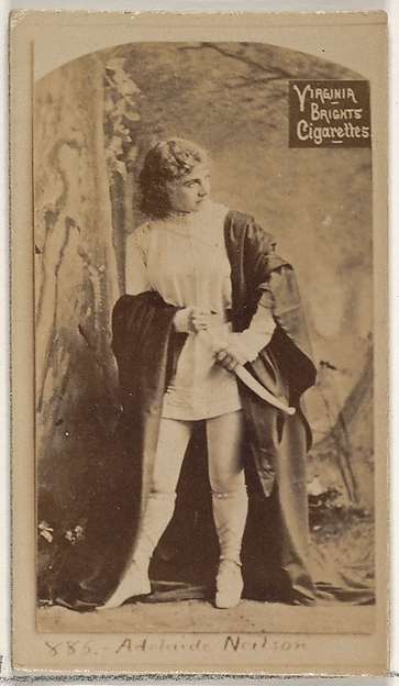 Allen & Ginter, Card 886, Adelaide Neilson, from the Actors and Actresses series (N45, Type 2) for Virginia Brights Cigarettes