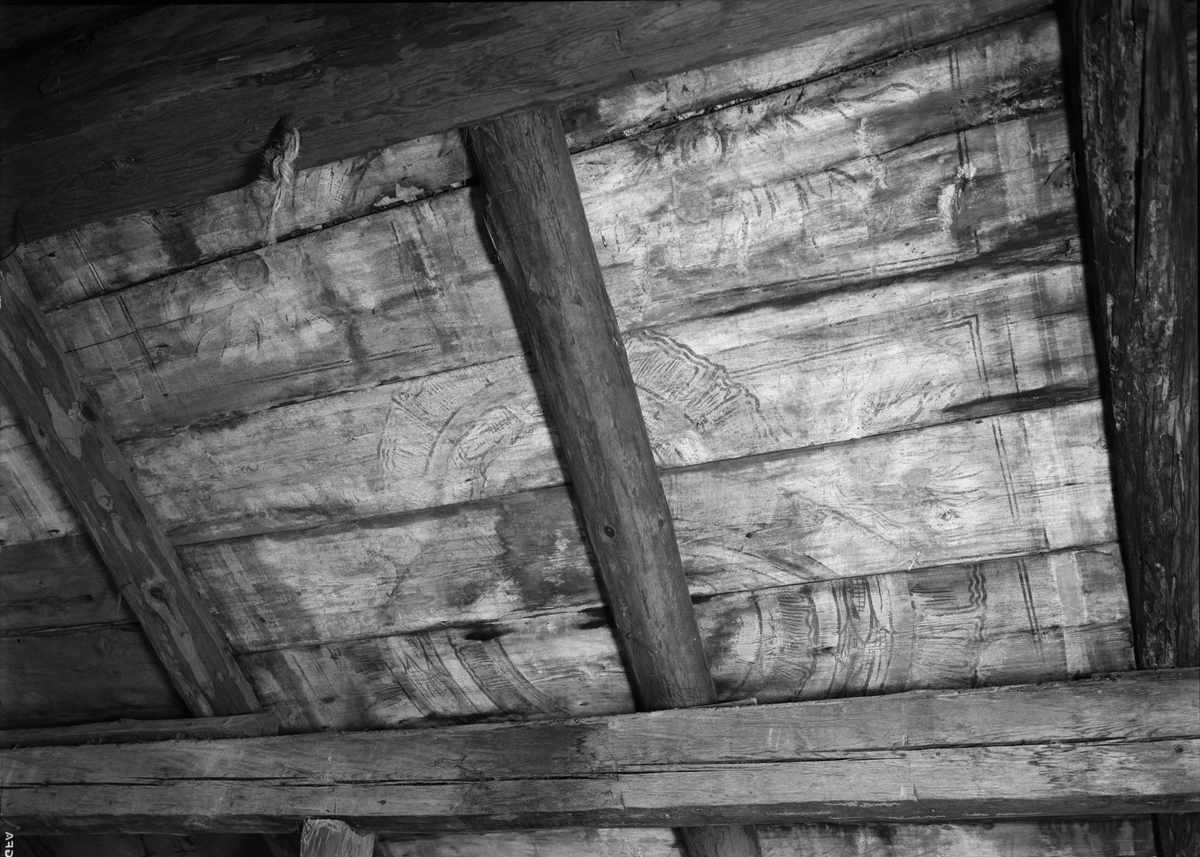 Paul Sandberg, Inner roof in a basement shed, Bodarna, Funbo parish, Uppland